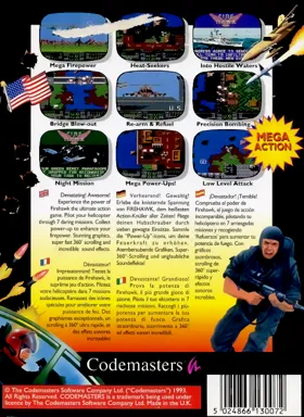 Firehawk (Europe) (Unl) box cover back